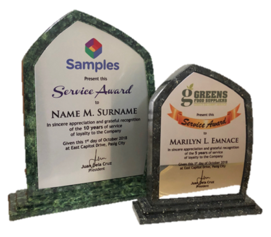 Excellence Stone Plaque Raymundo's Awards